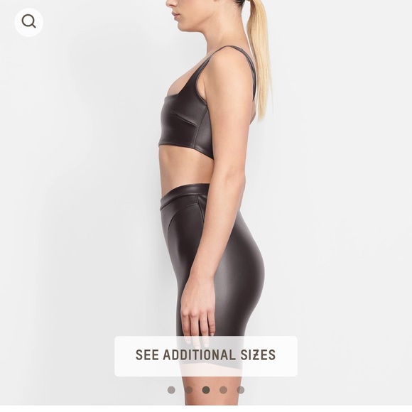 NEW! Skims faux leather bike shorts - Picture 3 of 10